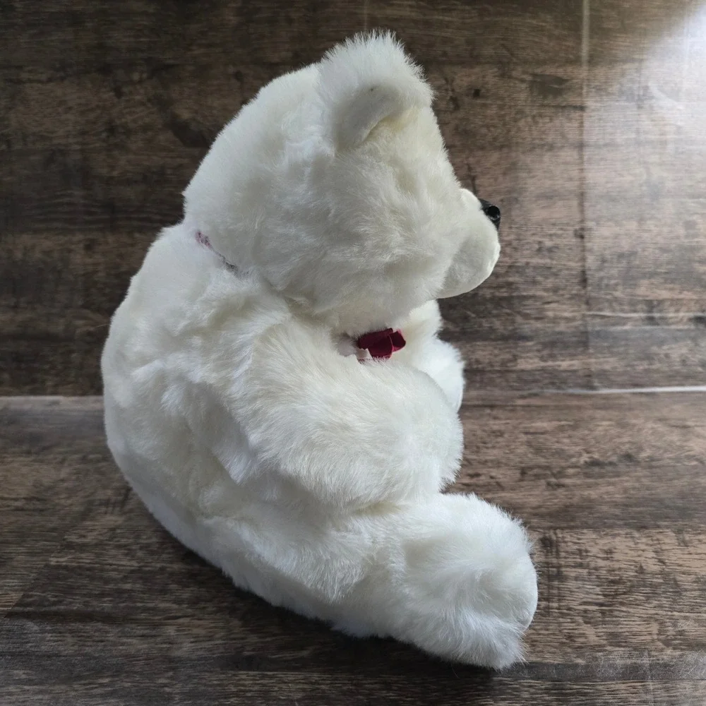 CHRISHA Playful Plush Polar Bear‎ Kids 12in White Excellent Soft Stuffed Animal